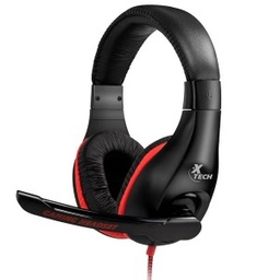 [HEA296] HEADSET GAMING XTECH OMINOUS AUDIO 3.5MM BLACK-RED (XTH-510)