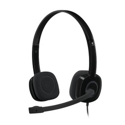 [HEA391] HEADSET LOGITECH H151 BOOM AUDIO 3.5MM BLACK (981-000587)