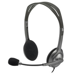 [HEA332] HEADSET LOGITECH H111 STEREO AUDIO 3.5MM BLACK (981-000612)