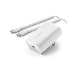 [ADA913] ADAPTADOR BELKIN WALL CHARGER 30W AC CHARGER USB-C/USB-C WHITE (WCA005DQ1MWH-B6)
