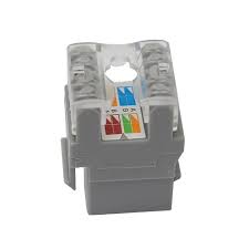 [CON720] JACK NEWLINK CAT-6A KEYSTONE T568A/B GRAY (NEW-3667704)