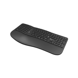 [TEC1342] TECLADO KLIPX TRANSCEND PREMIUM ERGONOMICO SPA WIRELESS BLACK (KBK-530S)