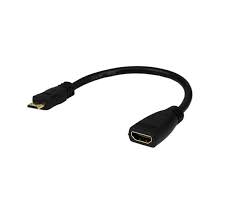 [CAB1211] ADAPTADOR ARGOM MINI HDMI MALE TO HDMI FEMALE BLACK (ARG-CB-0052)