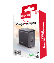 [CRG188] CARGADOR MAXELL WALL CHARGER 20W PD 2-PORT USB-C + USB-A (348592)
