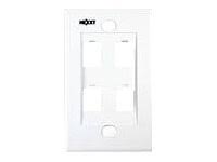 [TAP161] TAPA NEXXT (4) SALIDA RJ-45 (AW161NXT04)