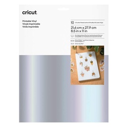 [PAP181] PAPEL VINILO CRICUT 8.5"x11" SILVER (PAQ10) (2010359)