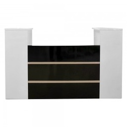 [COU23] COUNTER DE RECEPCIÓN STARKEN EN MDF WHITE-BLACK (YF-17032T)