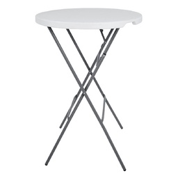 [MES93] MESA STARKEN 3FT ROUND FOLDING PLASTICA WHITE (YCZ-80R-2)