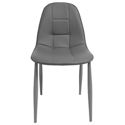 [SIL814] SILLA DE ESPERA STARKEN EN PIEL SINTETICA GRAY (DC-118)