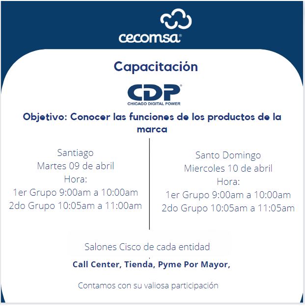 CAPACITACIÓN CDP