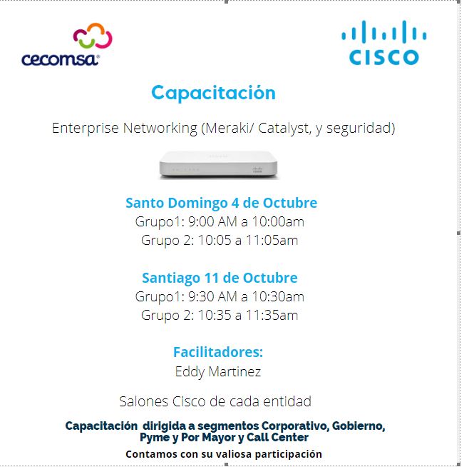 ENTERPRISE NETWORKING(MERAKI, CATALYST Y SEGURIDAD