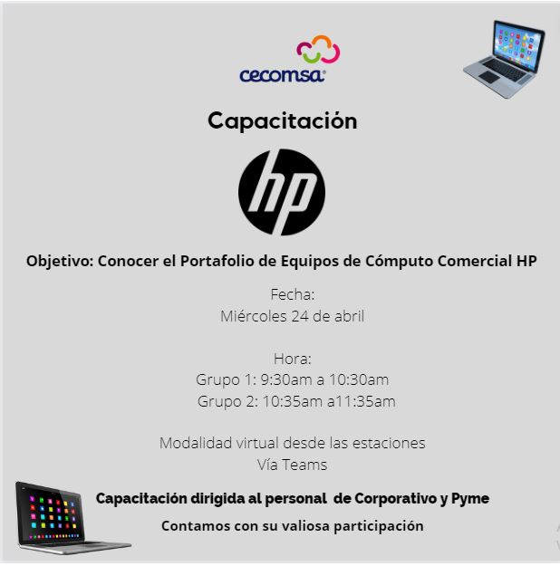 CAPACITACIÓN HP CORPORATIVO